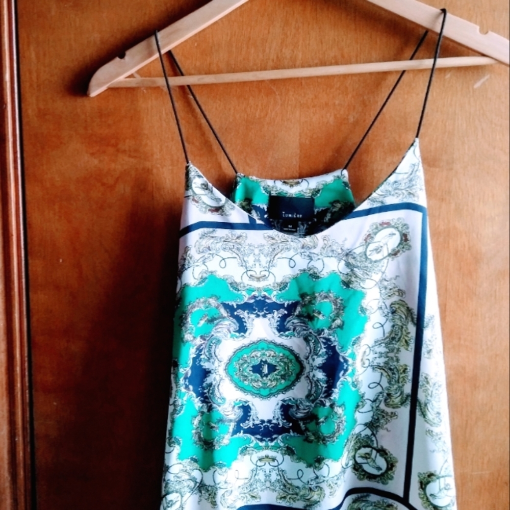 Tiny Strap Silk Shirt